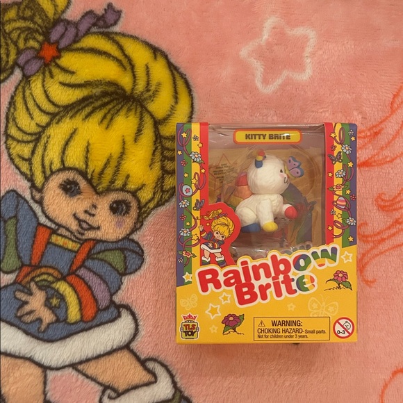 Rainbow Other - Rainbow Brite Kitty Plush - White with Colorful Accents